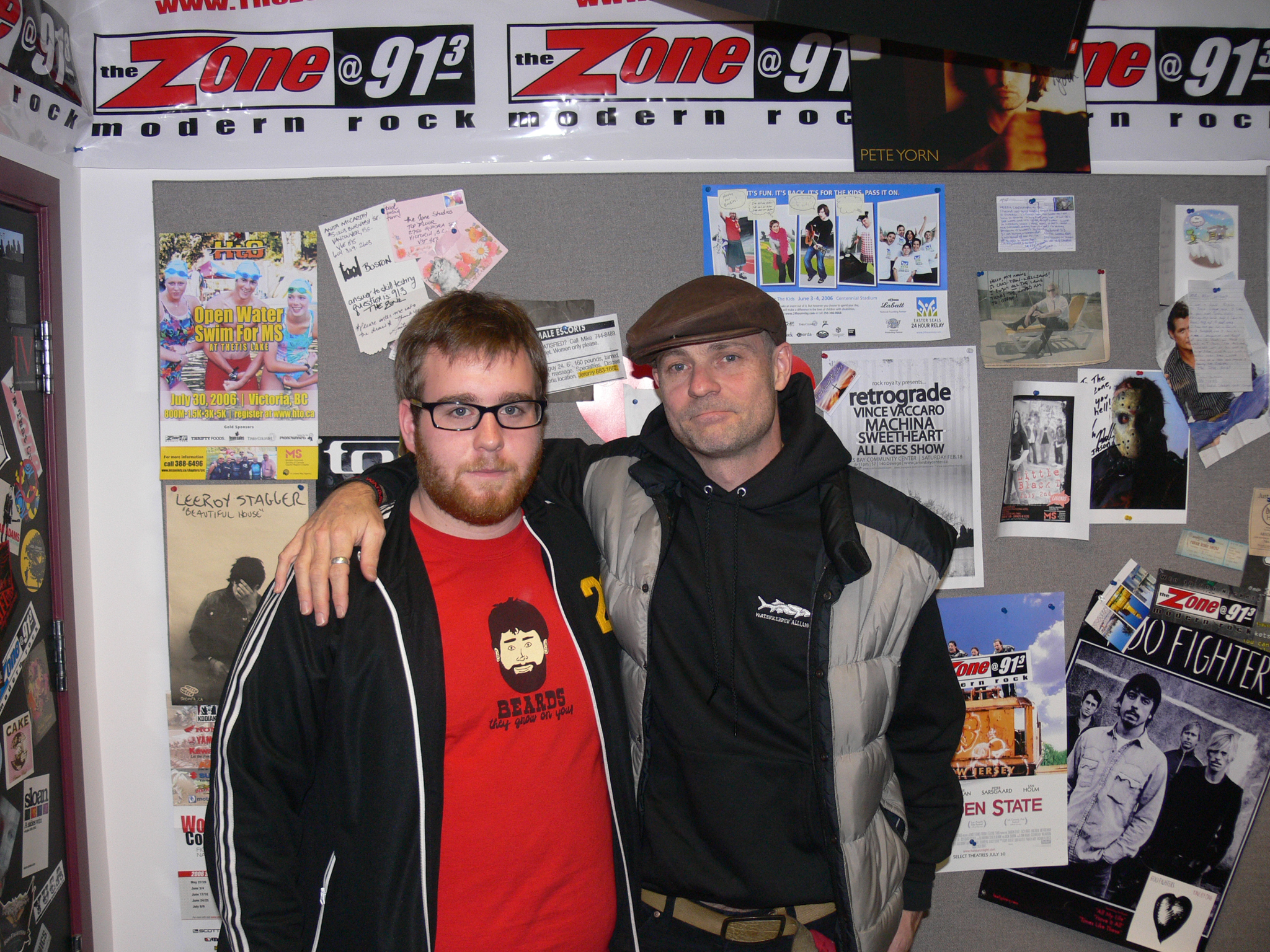 Tyson and Gord Downie in 2007