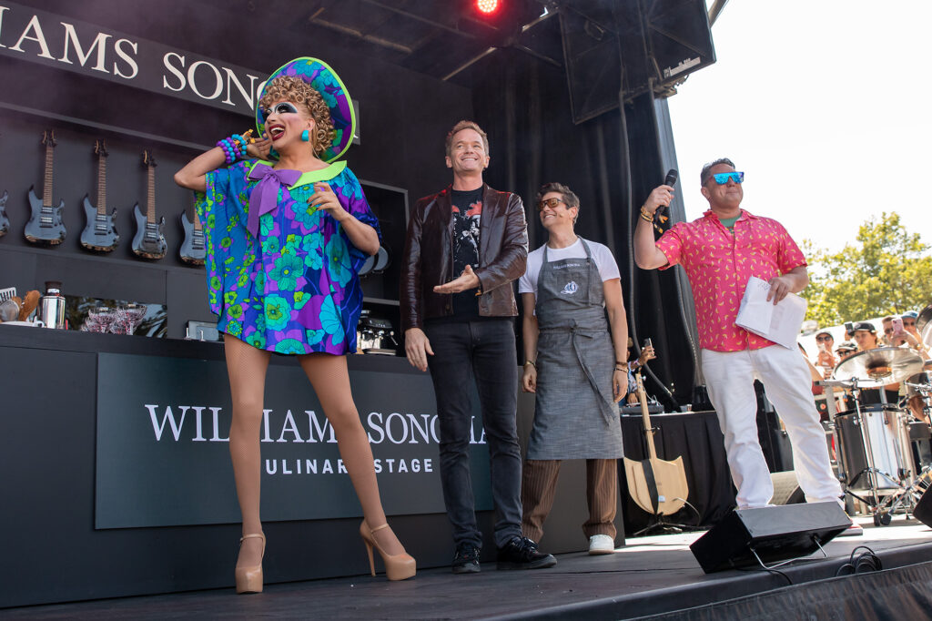 Neil Patrick Harris, David Burtka and Bianca Del Rio at BottleRock Napa Valley