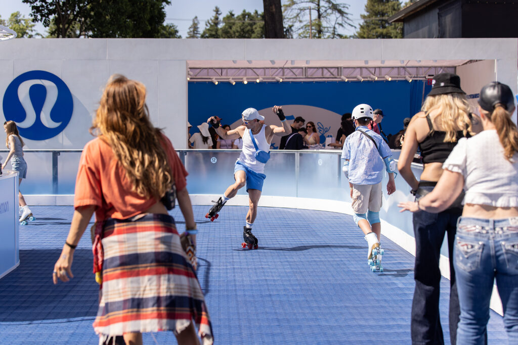 Lululemon roller rink at BottleRock 2025