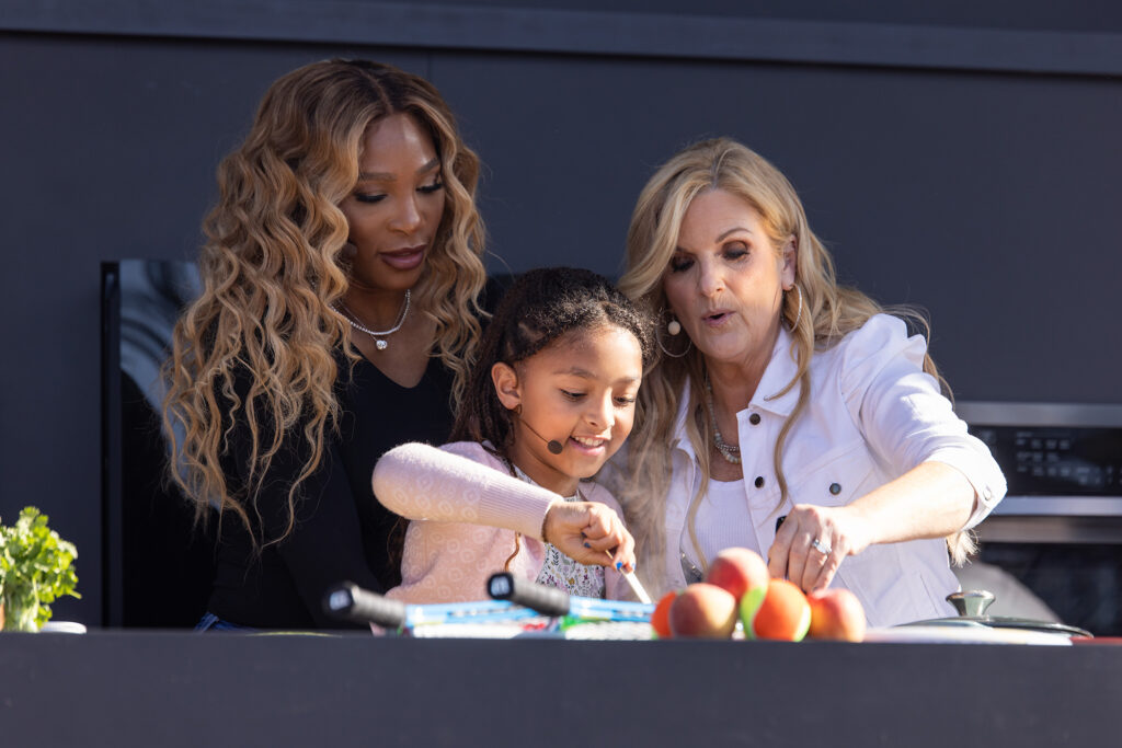 Trisha Yearwood and Serena Williams at the BottleRock 2025 Culinary Stage