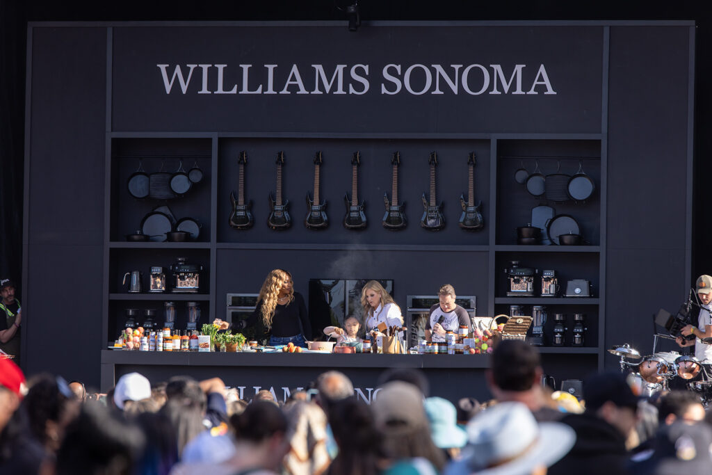Trisha Yearwood and Serena Williams at the BottleRock 2025 Culinary Stage